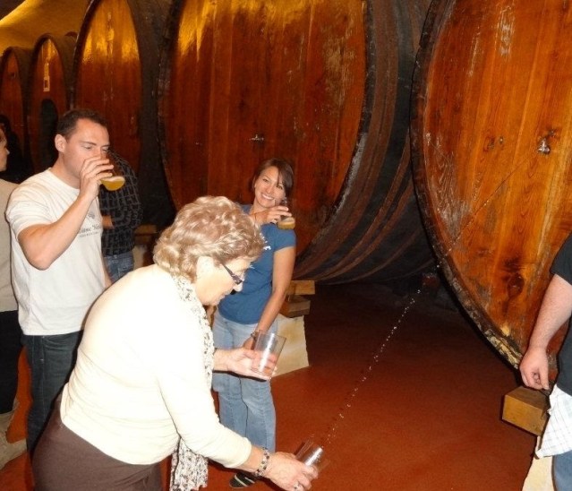 How to properly catch your cider in the Basque country of Spain.